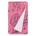 Disney Princess Pink and Purple Tiaras Super Soft Sherpa Baby Blanket - color: Princess Pink and Purple