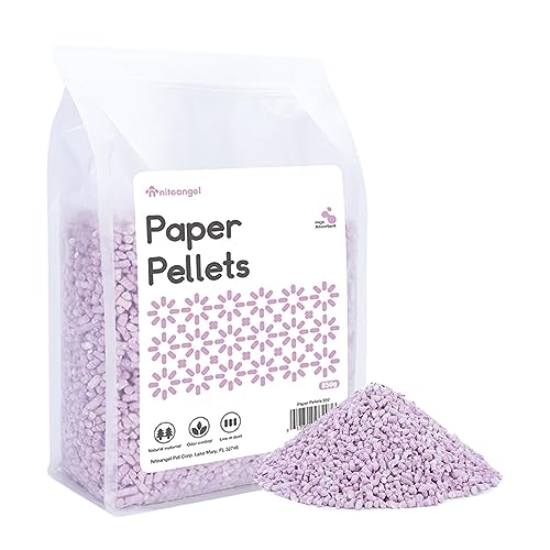Niteangel Hamster Paper Pellets Bedding 1.8LB / 850g Small Aninam Bedding for Syrian Dwarf Hamsters Gerbils Mice Mouse Lemming Degus or Other Small-Sized Pets (Purple) | For Syrian Dwarf Hamsters Gerbils Mice Mouse Lemming Degus Small-Sized Pets - color: