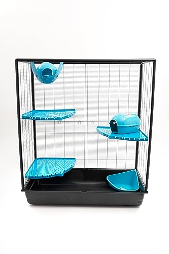 Lixit Igloos and Hideaways for Guinea Pigs, Rats, Mice, Hamsters, Gerbils and Other Small Animals (Blue, Large Space Pod) - color: Blue, size: Large Sapce Pod