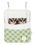 Sugar Glider Sleeping Pouch, Hanging Warm Sleeping Pouch Bag | Small Animal Hideout Habitat, Winter Warm Plush Sleeping Bag, Sugar Glider Cage Accessories for Hamsters Chipmunk Squirrels