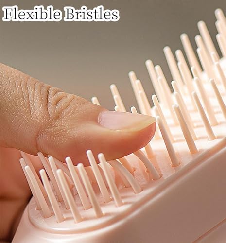 Scalable Small Grooming Dog Brush, Puppy Massaging Hair Brush, for Small Dogs Cats Rabbits of All Hair Types (White) - color: White