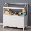 GDLF Hamster Cage with Acrylic Panels and Storage, 39.5 x 19.7 Inch | Furniture-style habitat offers two levels, two access doors, and ample floor space for hamsters, gerbils, rats, or hedgehogs