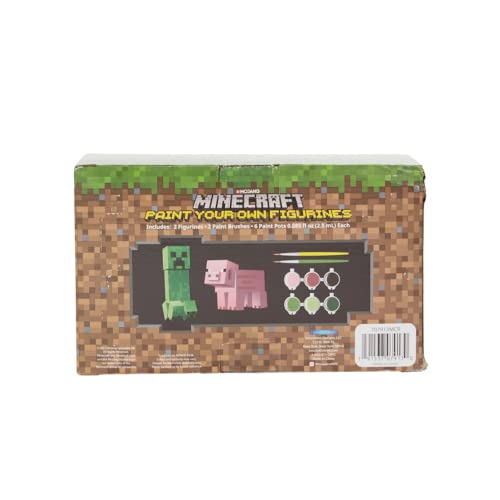 Innovative Designs Minecraft Paint Your Own Figurines Arts and Crafts Set for Boys and Girls - style: Minecraft: Reuben the Pig and Creeper