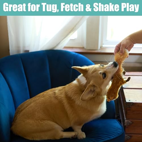 SPOT Skinneeez Fox – 14" Stuffing-Free Plush Squeaky Dog Toy for Small & Medium Dogs, Best for Light to Moderate Chewers, Mess-Free Play - style: Mini Fox