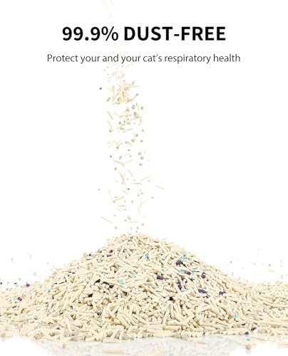 PETKIT Upgraded Clump+ Tofu Mixed Cat Litter, Water Flushable,Ultra Absorbent and Fast Drying, 100% Natural Ingredients Clumping Litter, Dust-Free Low Tracking Bentonite Litter (5.29lb×3bags) - size: 5.29lb×3bags