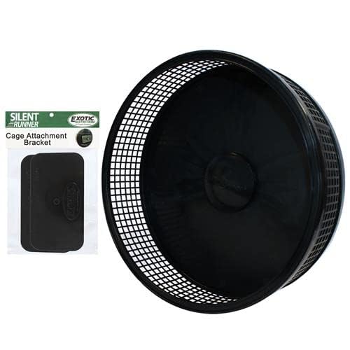 Silent Runner Pro | Sugar Glider Exercise Wheel (Black with Attachment) - color: Black with Attachment