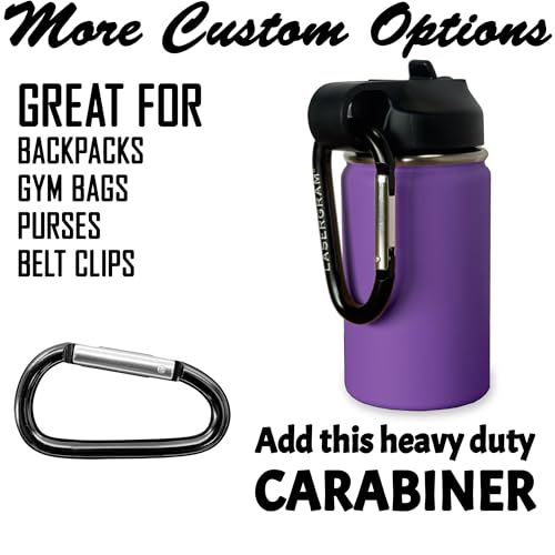 LaserGram Personalized 12oz Water Bottle, Snail (Dark Purple) | Engraved Gift, Vacuum Insulated Stainless Steel, Flip-Top Straw Lid, Laser Engraved With Your Name - color: Dark Purple, size: 12 Ounces