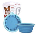 Prima Pet Expandable/ Collapsible Silicone Food & Water Travel Bowl with Clip for Small & Medium Dog and Cat, Size: 1.5 Cups (5.1 Inch Diameter Bowl) (AQUA) - color: AQUA, size: SMALL (1.5 CUPS)