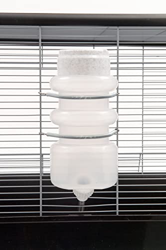 Lixit® Top Fill No Drip Water Bottles for Rabbits, Ferrets, Hamsters, Guinea Pigs, Rats, Chinchillas and Other Small Animals - Made in USA (Granite (Pack of 1), 44 Ounce) - color: Granite (Pack of 1), size: 44oz