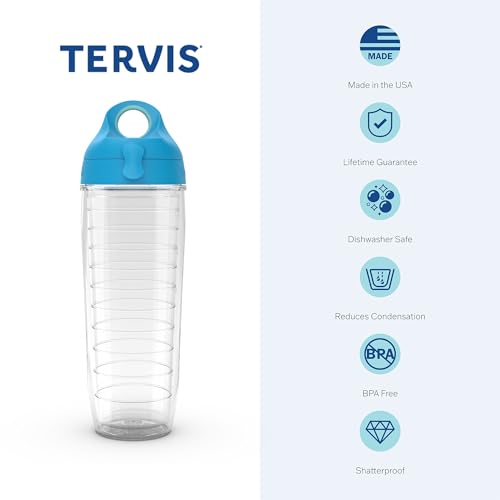 Tervis Disney Fundamentals Collection Made in USA Double Walled Insulated Tumbler Travel Cup Keeps Drinks Cold & Hot, 24oz Water Bottle, Mickey - color: Mickey, size: 24oz - 1pk