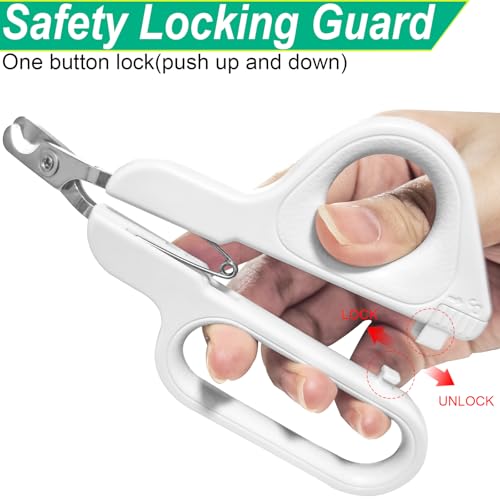 Professional Small Cat and Dog Nail Clippers Sharp Blades Stainless Steel Pet Nail Trimmers with Safety Lock to Avoid Injury for Cats Rabbits Dogs Small Animals - color: For Cats and Small Animals
