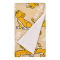 NoJo Disney Lion King Tan, Beige and White Simba Super Soft Sherpa Baby Blanket - color: Lion King Tan