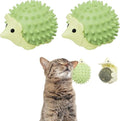 2 PCS Catnip Toys Self-Grooming Cat Brush with Catnip Ball & Gall Fruit, Kitty Kitten Scratcher Self Groomer Cat Toys for Indoor Cats