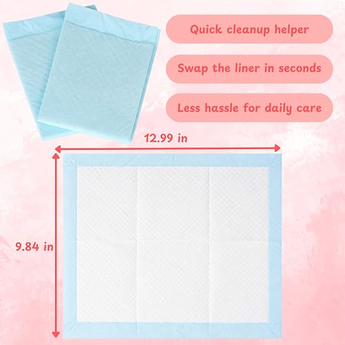 Hides for Hedgehogs Warm Winter Bed, Hedgehog Hideout Bed Nest, Hedgehog Hideout with Disposable Liners, Small Animals Warm House Cage Supplies, Hamster Cage Accessories (Blue, Pee Pads) - color: Blue, size: Pee Pads
