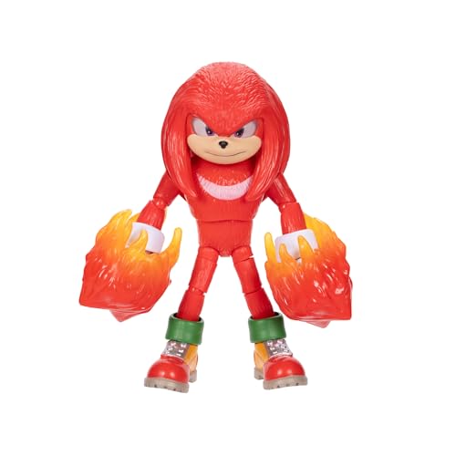 Sonic 3 The Hedgehog The Movie - 5" Knuckles Action Figure - Articulated Figure - Jakks Pacific - color: Knuckles