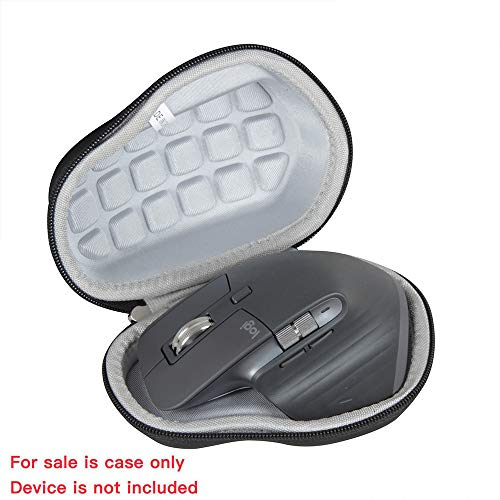 Hermitshell Hard Travel Case for Logitech MX Master 4 / MX Master 3 /MX Master 3S Advanced Wireless Mouse-2.0 Upgrade Version No Shake (Black) - color: Black