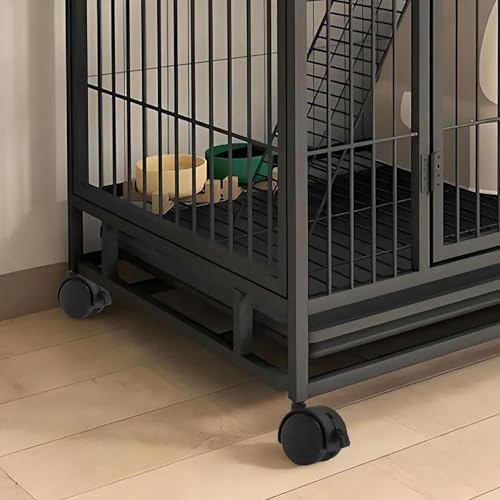 4 Pack Pet Crate Wheels, 360 Degree Swivel Casters with Connectors | Smooth 360 Degree Rotation; Easy Installation; Fits Dog Crates, Bird Cages, Wire Shelves and Lightweight Cabinets