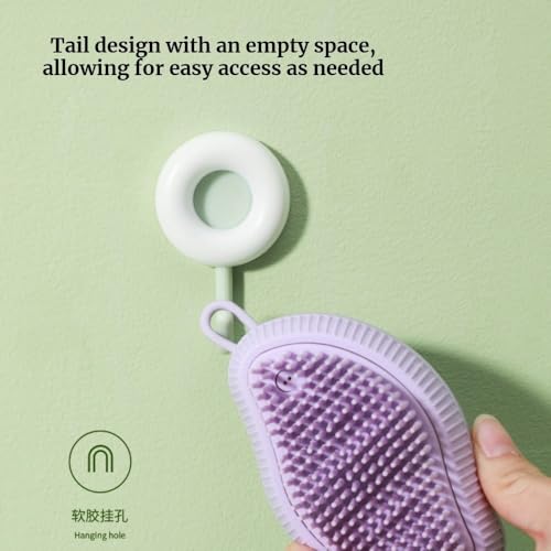 1Pcs Blue Pet Silicone Bath Dog Brush for Shedding,Cat Bushes for Indoor Cats Cleaning Massage
