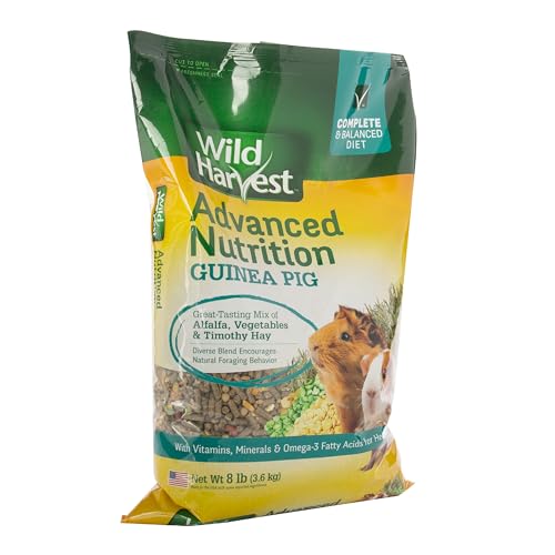 Wild Harvest Advanced Nutrition Guinea Pig, Complete And Balanced Diet, 8 Pounds - size: 8 Pound (Pack of 1)
