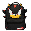 AI ACCESSORY INNOVATIONS Sonic The Hedgehog Backpack for Boys & Girls, Shadow 16 Inch Schoolbag with 3D Features, Durable School Bag for Kids - style: Black Shadow
