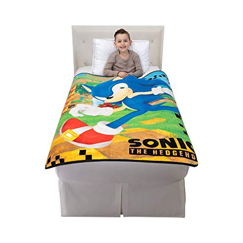 Franco Kids Bedding Super Soft Micro Raschel Throw, 46 in x 60 in, Sonic The Hedgehog, Anime - color: Sonic the Hedgehog, size: 46 in x 60 in