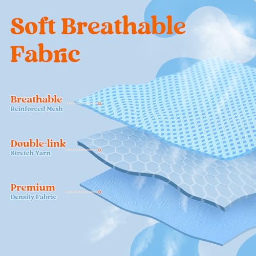 rabbitgoo Dog Harness Small Sized and Leash Set, Step in Soft Vest | Breathable Mesh, Easy Wear with Hook & Loop, Light and Reflective for Walking, Multi-colored, Blue & Orange, XXS - color: Blue & Orange, size: XXS (Chest: 12.4"-14.2")