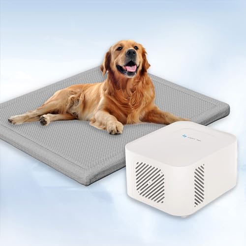 Pet Pad Cooling System for Summer, Consistent Cooling Water Mat for Dogs and Cats, No Refrigeration or Chemical Gel Needed, Machine Washable Bed, Ideal for Home and Crates (Gray, XL) - size: 39"L x 27"W x 1.5"Th