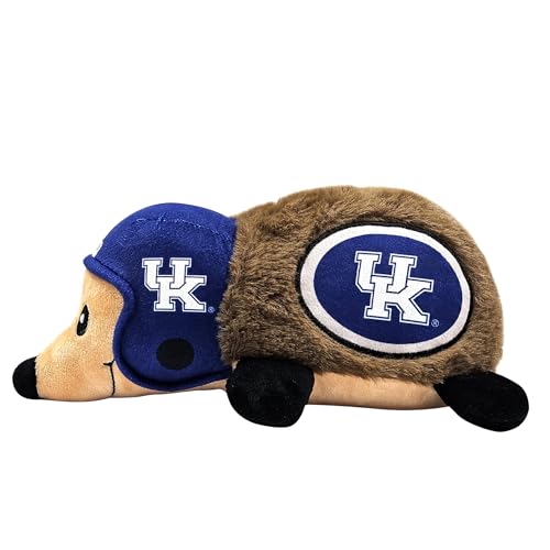NCAA Kentucky Wildcats Plush Hedgehog Toy for Dogs & Cats, Cool Soft Pet Toy for Fun and Interactive Play, Dog Chew Toy with Squeaker, Licensed Hot Pet Toy - color: Kentucky Wildcats