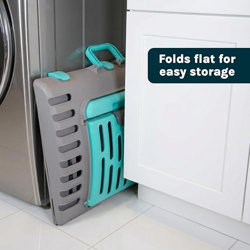 SportPet Designs Foldable Travel Cat Carrier - Front Door Plastic Collapsible Carrier, Gray and Tan, Medium (Pack of 1) - color: A) Large Carrier (Tan & Gray)