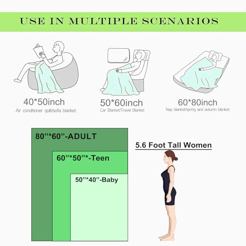 Cherry Blossoms and Cute Anime Girl Flannel Blanket,Pink Floral Soft Lightweight Throw Blankets Gifts for Girls Anime Fans,50" x 60" Perfect for Couch Bed Home Travel Decor - color: Color299, size: 50"x60"