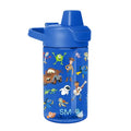 Simple Modern Disney Kids Tritan Plastic Summit Water Bottle | 12 oz BPA-Free Cup with Covered Leak Proof Straw Lid for Boys, Girls, Toddlers | Pixar Mashup on Blue - color: Disney: Pixar Mashup on Blue, style: Covered Lid | 12oz