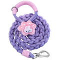 4FT Heavy Duty Braided Rope Dog Leash, Soft Cotton Design with Locking Clip for Medium & Large Dogs – Ideal for Walking & Training (Rabbit) - color: rabbit