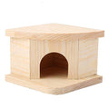 Joyzan Hamster Hideout Wooden House, Chamber Mouse Playing Hiding Chewable | Ventilated Hut Pet Woodland Habitats Decor Small Animals Secret Peep Shed Dwarf Syrian Chinchillas Gerbils Hedgehog Rats Mice