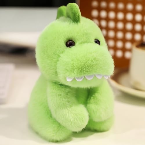 Ditucu Palm-Sized Dinosaur Stuffed Animals Cute Soft Dino Plush Doll Small Plushies Toys Gifts for Kids Green 6 inch - style: Dinosaur B