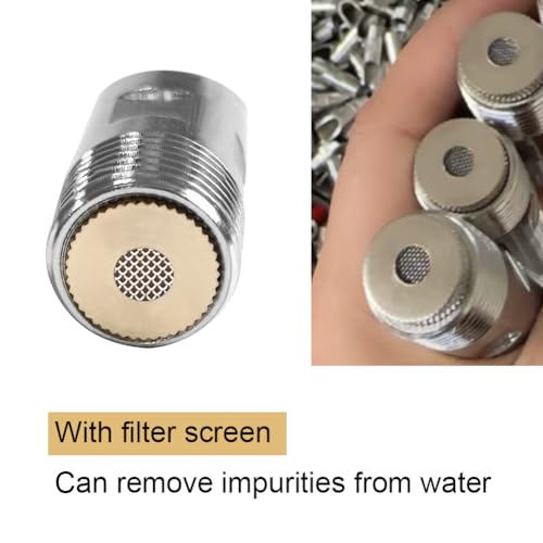 Joywayus 5PCS 1/2 Stainless Steel Automatic Pig Nipple Water Drinker Feeder Waterer + 5PCS 1/2 Female to 3/4 Male Brass Water Tank Connector Bulkhead Fitting Kit for Sows Piglets Drinking - color: silvery + brass -5pcs