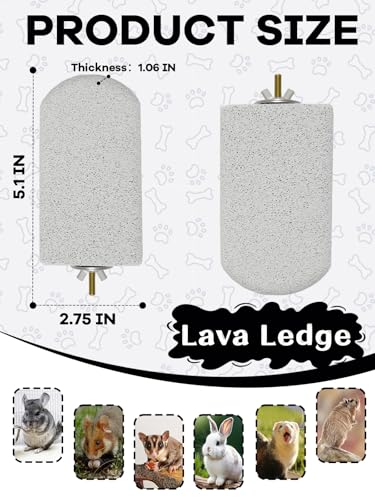 Chinchilla Lava Ledges Rat Climbing Platform 6 Pack Pumice Ledge Shelf Pet Chewing Grinding Toys Small Animals Cage Accessories for Totoro Squirrel Guinea Pig Hamster Gray - color: Gray, size: 6 PCS 5.11 x 2.75 x 0.98 inches