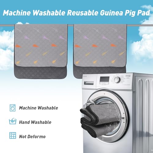 2Pcs Guinea Pig Cage Liners,Guinea Pig Fleece Cage Liners24''X72'' Super Absorbent Washable Pee Pads Reusable for Rabbit Hamster Chinchilla - size: 12 In 2x6(24" x 72") 2Pack