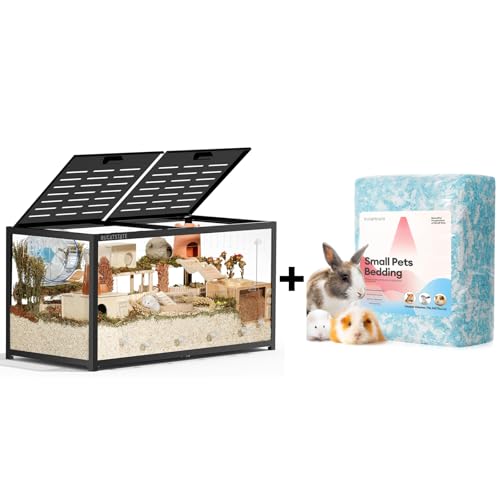 BUCATSTATE Hamster Cage 3.0 with Hamster Paper Bedding 70L
