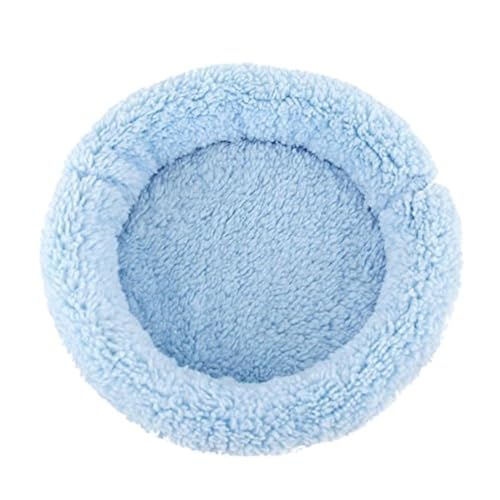 Hamster Bed Soft Warm Cushion for Small Animal - Comfortable Sleep Mat Pad for Guinea Pigs/Hedgehog/Squirrel/Mice/Rats/Chinchilla Nest House - color: Blue, size: Large