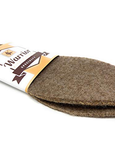 Warrior Alpaca Socks - 100% Alpaca Wool Felted Insoles & Liners for Shoes & Boots, 1 Pair - Stay Warm/Cool Naturally - Cut to Size Your Custom Fit. (Medium) - size: Medium