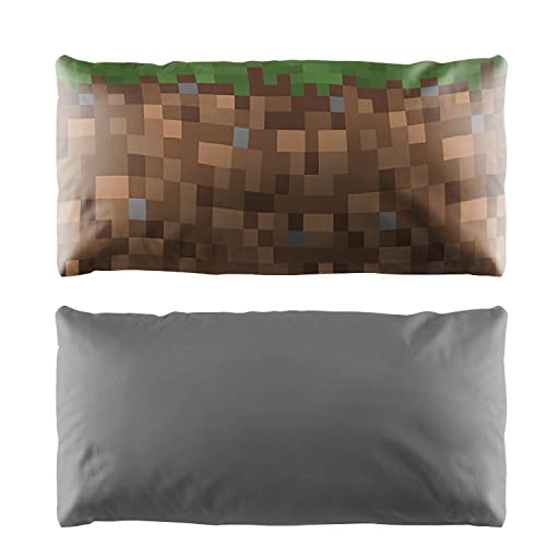 Jay Franco Minecraft Decorative Body Pillow Cover - Super Soft 1-Pack Bed Pillow Cover - Measures 20 Inches x 54 Inches - color: Minecraft