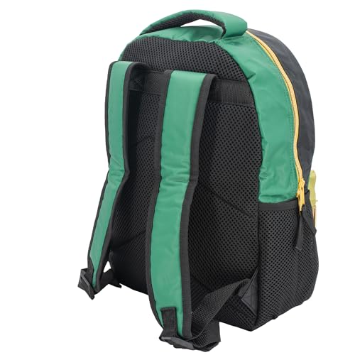 Fortnite Big Dill Backpack for Boys & Girls, 16 Inch Nylon Twill Big Face Schoolbag withMetal Fortnite Zipper Pull, Green - style: Fortnite Big Dill
