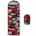 Sleeping Bags for Adults and Kids Backpacking Camping Sleeping Bags for Girls and Boys Lightweight Waterproof Cold/Warm Sleeping Bag for All Season - color: Red Camo