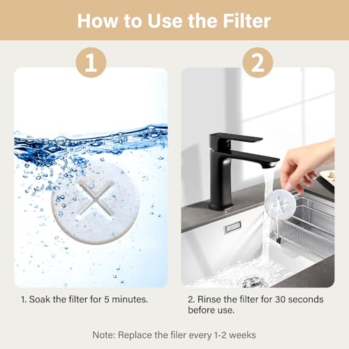16+16 Pack Replacement Filters Compatible with Pawccoli 7L/1.8Gal Dog Water Fountain Stainless Steel, Includes 16 Filters & 16 Sponges