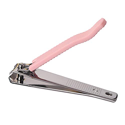 Rocutus 2pcs/Set Nail Clippers Set Portable Nail Scissors Toenail Clippers Nail Clippers,Adult Pedicure Nail Clippers,Fingernail Clippers Household Foot Manicure Scissors Manicure Tools (Pink) - color: Pink