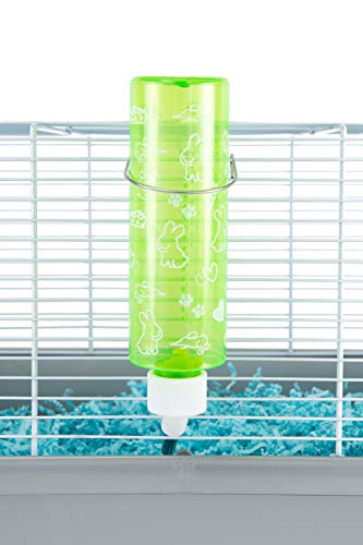 Lixit® Critter Bright Water Bottles for Hamsters, Rabbits, Chinchillas, Ferrets, Guinea Pigs and Other Small Animals - Made in USA (Blue (Pack of 1), 8 Ounce) - color: Blue (Pack of 1), size: 8 Ounce
