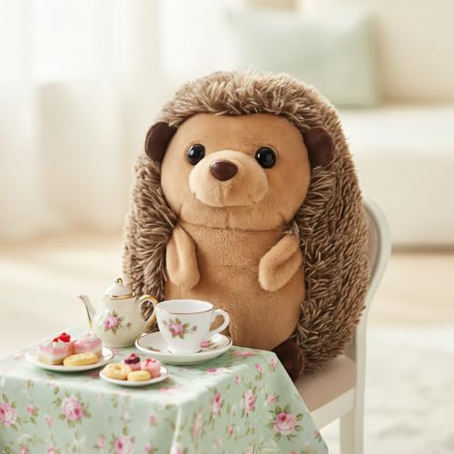 The Petting Zoo Hedgehog Stuffed Animal Plushie, Gifts for Kids, Wild Onez Babiez Wildlife Animals, Hedgehog Plush Toy 6 inches - color: Hedgehog