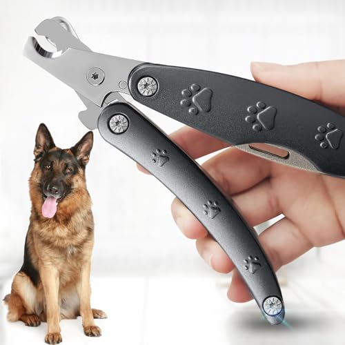 Best Dog Nail Calipper for Large Dogs with Thick Nail | Low Noise for Sensitive Dog, Super Sharp Smoothest Heavy Duty for Thick Nail, Compact Gentle Look for Anxiety Dogs