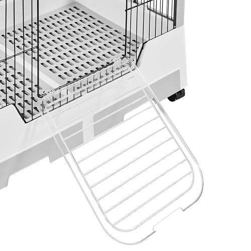 Yaheetech Rolling Small Animal Cage 4 Level Pet Cage with Open Top&Pull-Out Tray for Rabbits, Guinea Pigs, Ferrets and Chinchillas - size: 30.0"L x 20.0"W x 45.0"H