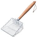 Cat Litter Scoop, Metal Scooper for Litter Box, 9.8" Long Handle | Premium Kitty Shovel with Hook and Hole, for Easy Cleaning, Durable, Odor-Free for Litter Box, for Cat Litter Box Cleaning - size: 9.8"Handle
